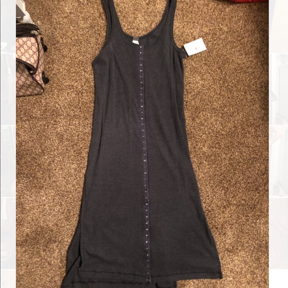 Free People maxi clasp up dress